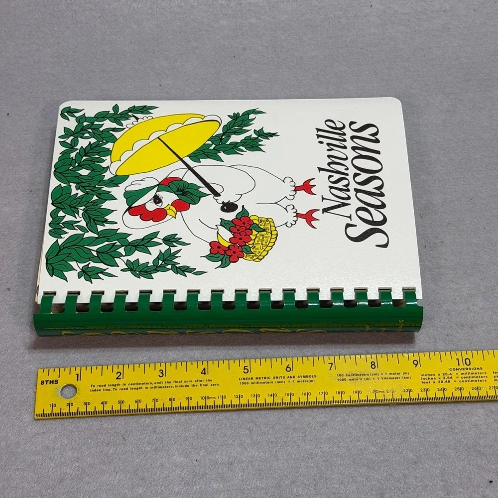 Vintage 1984 Nashville Seasons Junior League Tennessee Cookbook 20th Anniv